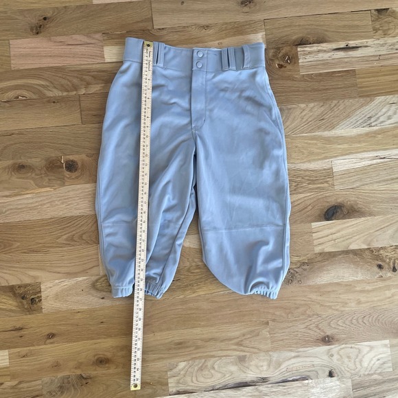 Mens‎ Champro Knee Lenght Baseball Sports Pants Gray Elastic Waist Band SZ M - Picture 3 of 5
